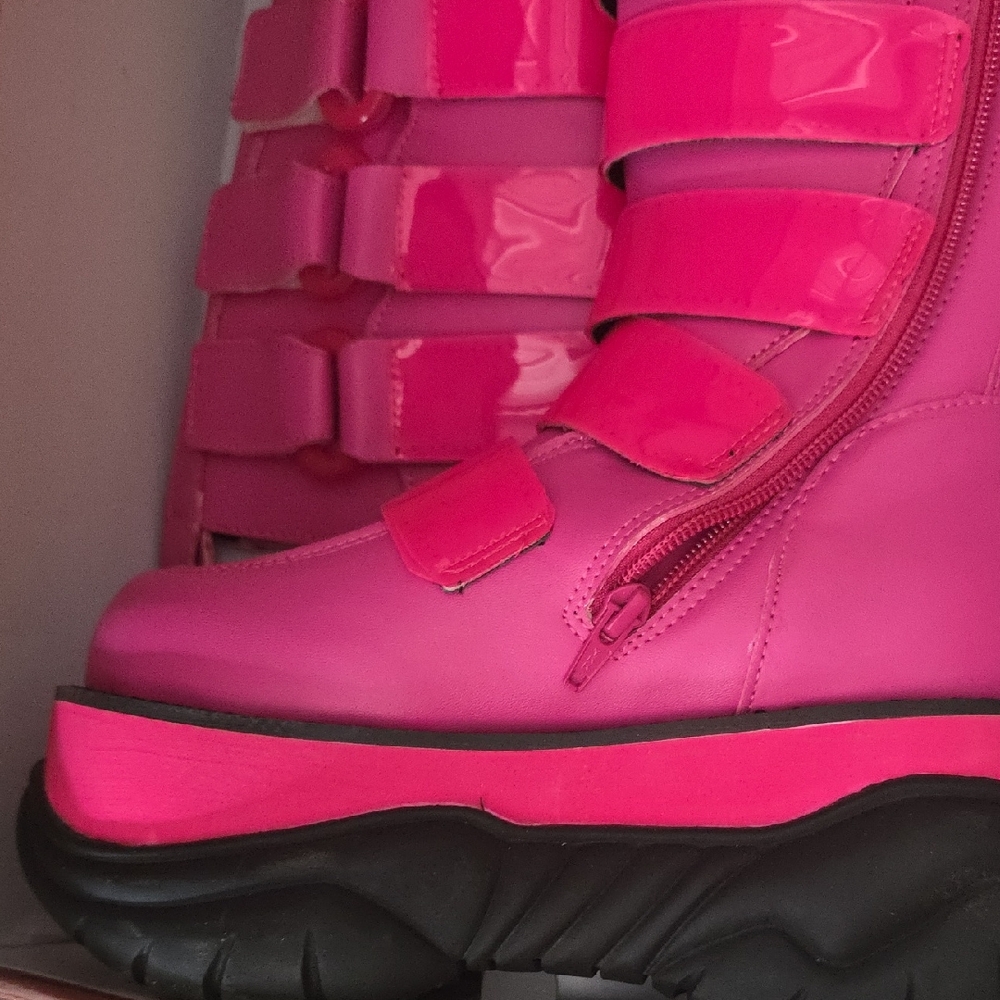 Demonia Pink Platform Boots